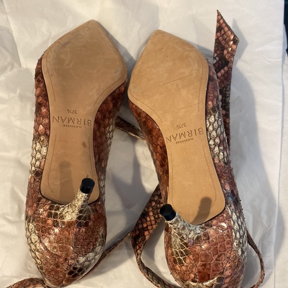 Alexandre Birman snake, skin, animal, print with tie around ankle - Picture 7 of 10